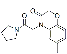 (9ci)-1-[(2,3-二氫-2,6-二甲基-3-氧代-4H-1,4-苯并噁嗪-4-基)乙酰基]-吡咯烷結(jié)構(gòu)式_606119-93-1結(jié)構(gòu)式