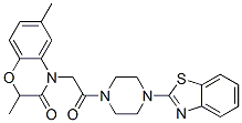 (9ci)-1-(2-苯并噻唑)-4-[(2,3-二氫-2,6-二甲基-3-氧代-4H-1,4-苯并噁嗪-4-基)乙?；鵠-哌嗪結(jié)構(gòu)式_606120-07-4結(jié)構(gòu)式