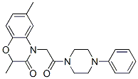 (9ci)-1-[(2,3-二氫-2,6-二甲基-3-氧代-4H-1,4-苯并噁嗪-4-基)乙?；鵠-4-苯基-哌嗪結(jié)構(gòu)式_606120-08-5結(jié)構(gòu)式