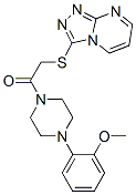 (9ci)-1-(2-甲氧基苯基)-4-[(1,2,4-噻唑并[4,3-a]嘧啶-3-基硫代)乙?；鵠-哌嗪結(jié)構(gòu)式_606121-75-9結(jié)構(gòu)式
