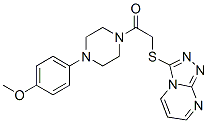 (9ci)-1-(4-甲氧基苯基)-4-[(1,2,4-噻唑并[4,3-a]嘧啶-3-基硫代)乙?；鵠-哌嗪結(jié)構(gòu)式_606121-76-0結(jié)構(gòu)式