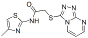 (9ci)-n-(4-甲基-2-噻唑)-2-(1,2,4-噻唑并[4,3-a]嘧啶-3-基硫代)-乙酰胺結(jié)構(gòu)式_606121-84-0結(jié)構(gòu)式