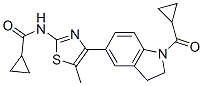 (9ci)-n-[4-[1-(環(huán)丙基羰基)-2,3-二氫-1H-吲哚-5-基]-5-甲基-2-噻唑]-環(huán)丙烷羧酰胺結構式_606122-03-6結構式