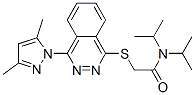 (9ci)-2-[[4-(3,5-二甲基-1H-吡唑-1-基)-1-二氮雜萘]硫代]-N,N-雙(1-甲基乙基)-乙酰胺結(jié)構(gòu)式_606122-25-2結(jié)構(gòu)式
