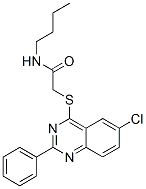 (9ci)-n-丁基-2-[(6-氯-2-苯基-4-喹唑啉)硫代]-乙酰胺結構式_606132-53-0結構式