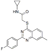 (9ci)-n-環(huán)丙基-2-[[2-(4-氟苯基)-7-甲基-4-喹唑啉]硫代]-乙酰胺結構式_606132-73-4結構式