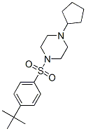 (9ci)-1-環(huán)戊基-4-[[4-(1,1-二甲基乙基)苯基]磺?；鵠-哌嗪結(jié)構(gòu)式_606133-93-1結(jié)構(gòu)式