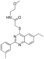 (9ci)-2-[[6-乙基-2-(3-甲基苯基)-4-喹唑啉]硫代]-n-(2-甲氧基乙基)-乙酰胺結構式_606134-64-9結構式