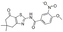 (9ci)-4-甲氧基-3-硝基-n-(4,5,6,7-四氫-5,5-二甲基-7-氧代-2-苯并噻唑)-苯甲酰胺結(jié)構式_606922-91-2結(jié)構式