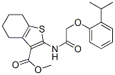 (9ci)-4,5,6,7-四氫-2-[[[2-(1-甲基乙基)苯氧基]乙?；鵠氨基]-苯并[b]噻吩-3-羧酸甲酯結構式_606923-47-1結構式