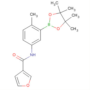 N-[4-甲基-3-(4,4,5,5-四甲基-1,3,2-二噁硼烷-2-基)苯基]-3-呋喃羧酰胺結構式_623907-54-0結構式