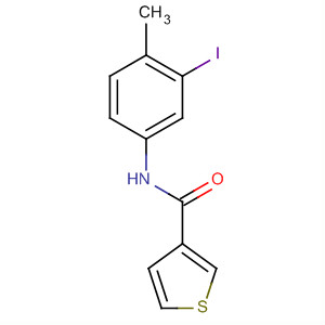 N-(3-碘-4-甲基苯基)-3-噻吩羧酰胺結(jié)構(gòu)式_623907-55-1結(jié)構(gòu)式