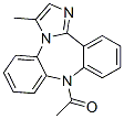 9-乙?；?3-甲基-9h-二苯[b,f]咪唑并[1,2-d][1,4]二氮雜卓結(jié)構(gòu)式_62538-94-7結(jié)構(gòu)式