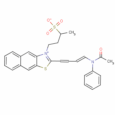 2-[4-(乙?；桨坊?-1,3-丁二烯基]-3-(3-磺酸基丁基)萘并[2,3-d]噻唑鎓結(jié)構(gòu)式_63148-84-5結(jié)構(gòu)式