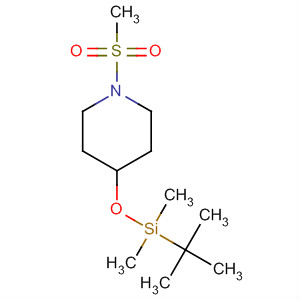 1-甲烷磺?；?4-(叔丁基二甲基甲硅烷基)氧基哌啶結(jié)構(gòu)式_647014-32-2結(jié)構(gòu)式