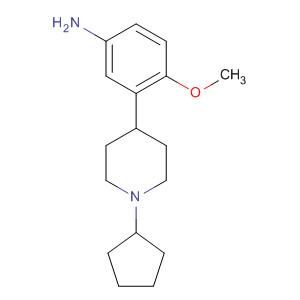 3-(1-環(huán)戊基-4-哌啶基)-4-甲氧基苯胺結構式_648901-25-1結構式