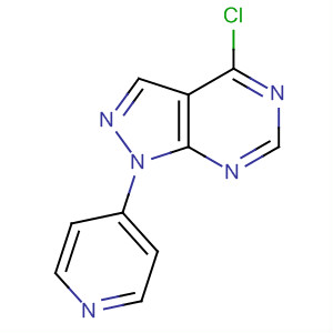 4-氯-1-(4-吡啶)-1H-吡唑并[3,4-d]嘧啶結構式_650638-07-6結構式