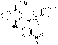 甘氨酰基-L-輔氨酰-(N)-對硝基苯胺-對甲苯磺酸鹽；(H-甘氨酸-脯氨酸-pNA對甲苯磺酸鹽)結(jié)構(gòu)式_65096-46-0結(jié)構(gòu)式