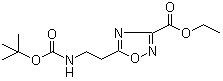 Ethyl 5-(2-(tert-butoxycarbonylamino)ethyl)-1,2,4-oxadiazole-3-carboxylate Structure,652158-82-2Structure