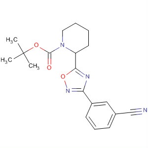 2-(3-(3-氰基苯基)-1,2,4-噁二唑-5-基)哌啶-1-羧酸叔丁酯結(jié)構(gòu)式_661458-36-2結(jié)構(gòu)式