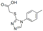 {[4-(4-甲基苯基)-4H-1,2,4-噻唑-3-基]硫代}乙酸結(jié)構(gòu)式_66297-64-1結(jié)構(gòu)式