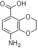 8-Amino-2,3-dihydro-benzo[1,4]dioxine-5-carboxylic acid Structure,66411-22-1Structure