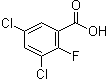 3,5-二氯-2-氟苯甲酸結構式_665022-07-1結構式