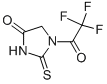 (9ci)-2-硫氧代-1-(三氟乙酰基)-4-咪唑啉酮結(jié)構(gòu)式_671-99-8結(jié)構(gòu)式