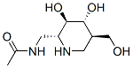 (9ci)-n-[[(2r,3r,4r,5r)-3,4-二羥基-5-(羥基甲基)-2-哌啶基]甲基]-乙酰胺結構式_682771-51-3結構式