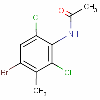 N-​(4-​溴-​2,​6-​二氯-​3-​甲基苯基)​乙酰胺結構式_68399-95-1結構式