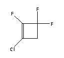 1-氯-2,3,3-三氟環(huán)丁烯結(jié)構(gòu)式_694-62-2結(jié)構(gòu)式