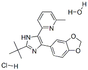 2-(5-Benzo[1,3]dioxol-5-yl-2-tert-butyl-3h-imidazol-4-yl)-6-methylpyridine Structure,694433-59-5Structure