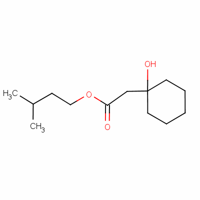 1-羥基環(huán)己烷乙酸 3-甲基丁酯結(jié)構(gòu)式_6946-66-3結(jié)構(gòu)式