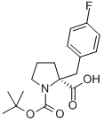 (S)-1-boc-2-(4-氟芐基)-2-吡咯烷羧酸結構式_706806-65-7結構式