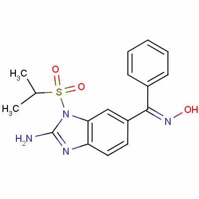 (NE)-N-[(2-氨基-3-丙-2-基磺?；讲⑦溥?5-基)-苯基亞甲基]羥胺結(jié)構(gòu)式_72301-79-2結(jié)構(gòu)式