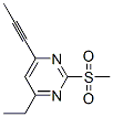(9CI)-4-乙基-2-(甲基磺?；?-6-(1-丙炔)-嘧啶結(jié)構(gòu)式_746620-21-3結(jié)構(gòu)式