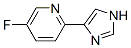 (9CI)-5-氟-2-(1H-咪唑-4-基)-吡啶結(jié)構(gòu)式_758679-59-3結(jié)構(gòu)式