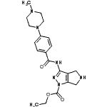 1-乙基氧基羰基-3-[4-(4-甲基-1-哌嗪)-苯甲?；被鵠-5,6-二氫-吡咯并[3,4-c]吡唑結(jié)構(gòu)式_761443-50-9結(jié)構(gòu)式