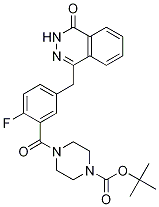 4-(2-氟-5-((4-氧代-3,4-二氫二氮雜萘-1-基)甲基)苯甲?；?哌嗪-1-羧酸叔丁酯結構式_763114-04-1結構式