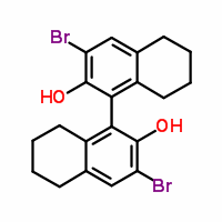 (S)-3,3’-二溴-5,5’,6,6’,7,7’,8,8’-八氫-1,1’-聯(lián)萘-2,2’-二醇結(jié)構(gòu)式_765278-73-7結(jié)構(gòu)式