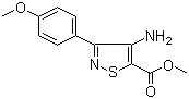 4-氨基-3-(4-甲氧基苯基)異噻唑-5-羧酸甲酯結構式_82424-54-2結構式