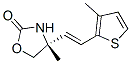 2-Oxazolidinone,4-methyl-4-[2-(3-methyl-2-thienyl)ethenyl]-,(4r)-(9ci) Structure,827344-12-7Structure