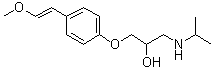 1-[4-(2-甲氧基乙烯)苯氧基]-3-[(1-甲基乙基)氨基]-2-丙醇結(jié)構(gòu)式_82961-02-2結(jié)構(gòu)式