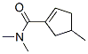 n,n,4-三甲基-1-環(huán)戊烯-1-羧酰胺結(jié)構(gòu)式_83283-04-9結(jié)構(gòu)式