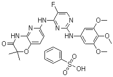 R406(苯磺酸鹽)結(jié)構(gòu)式_841290-81-1結(jié)構(gòu)式