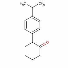 2-[4-(1-甲基乙基)苯基]-環(huán)己酮結(jié)構(gòu)式_84604-97-7結(jié)構(gòu)式