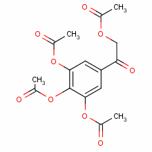 2-(乙?；趸?-1-[3,4,5-三(乙?；趸?苯基]-乙酮結(jié)構(gòu)式_85117-87-9結(jié)構(gòu)式