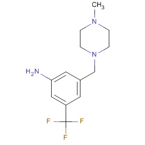 3-[(4-Methylpiperazin-1-yl)methyl]-5-(trifluoro-methyl)aniline Structure,853296-94-3Structure