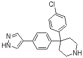 4-(4-Chlorophenyl)-4-[4-(1h-pyrazol-4-yl)phenyl]piperidine Structure,857531-00-1Structure