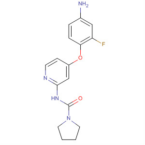 4-(4-氨基-2-氟苯氧基)-2-[(吡咯烷-1-基)羰基氨基]吡啶結(jié)構(gòu)式_864244-69-9結(jié)構(gòu)式